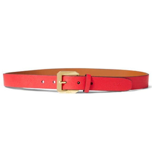 Lauren Ralph Lauren Accessories - Lauren Ralph Lauren Pebbled Belt RED XL